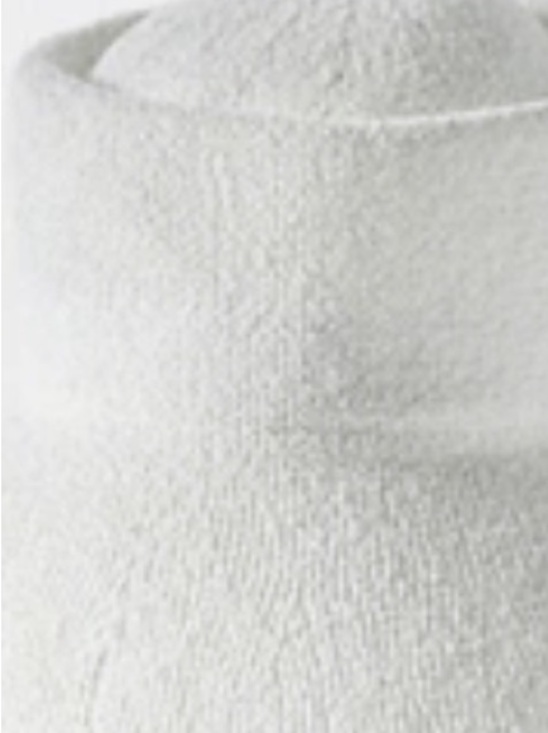 Anthropologie Nubby Bucket Hat Ivory One Size NWT Textured Minimalist Coastal main image 2